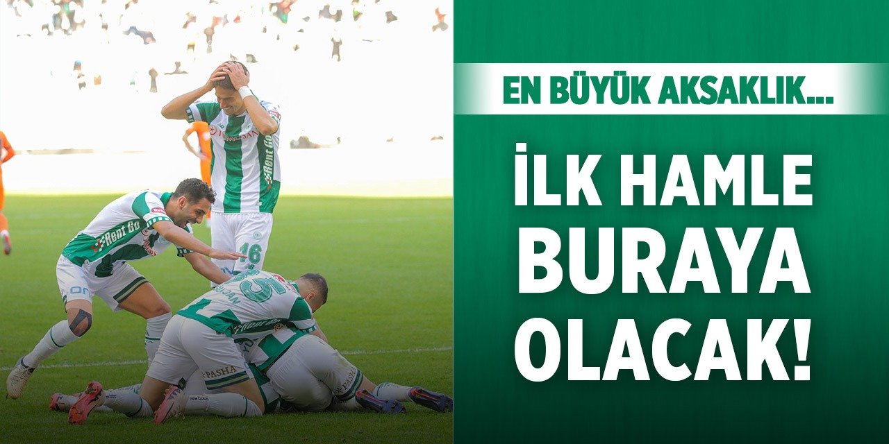 Konyaspor'da aksaklık tespit edildi!