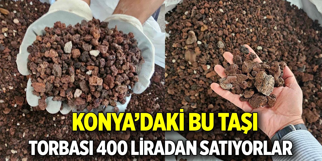 Konya’daki bu taşı torbası 400 liradan satıyorlar