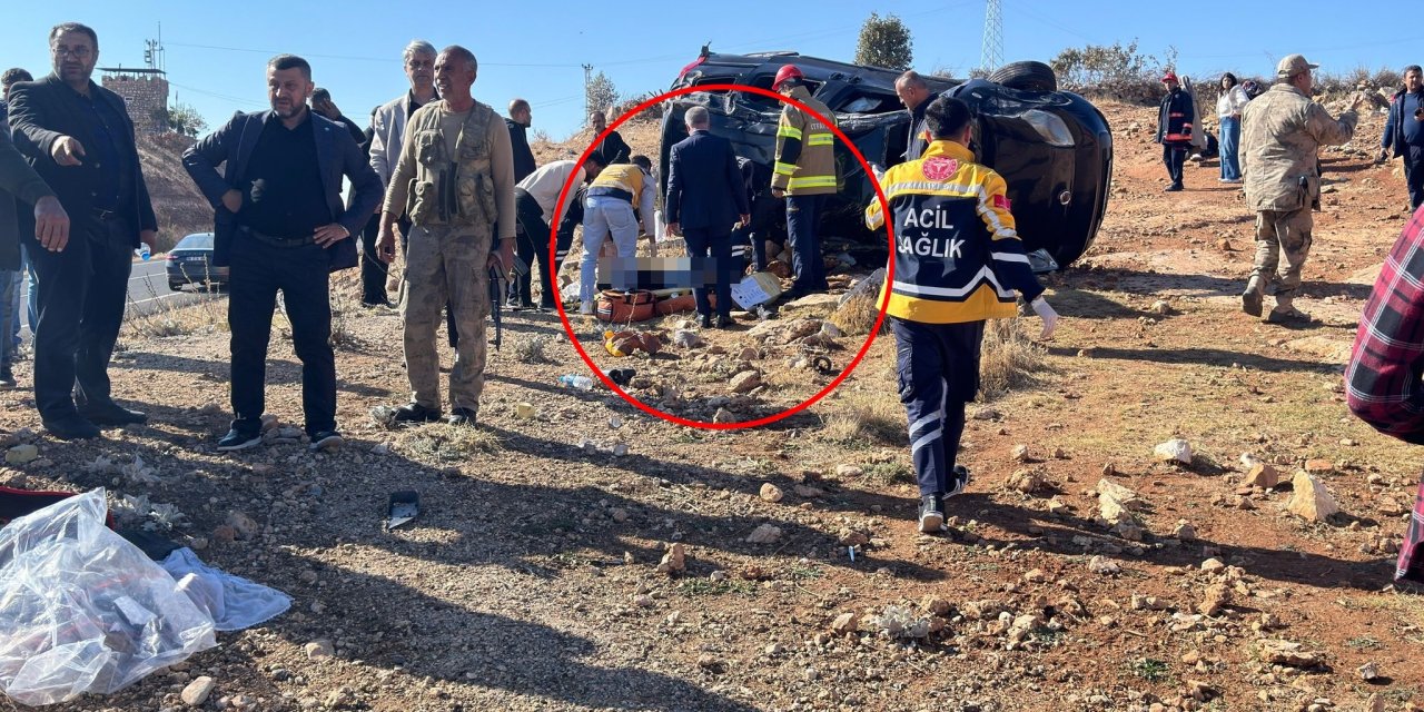 Hafif ticari araç, takla attı: 3 ölü, 1'i bebek 5 yaralı