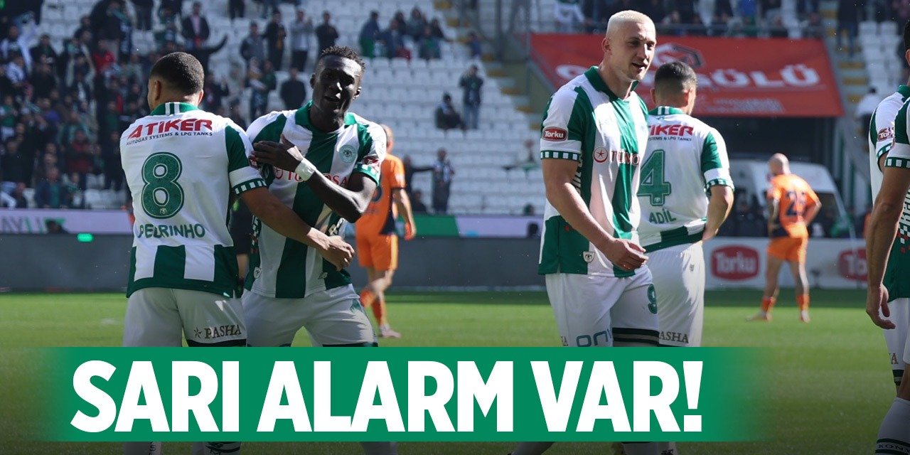 Konyaspor'da sarı alarm verildi!