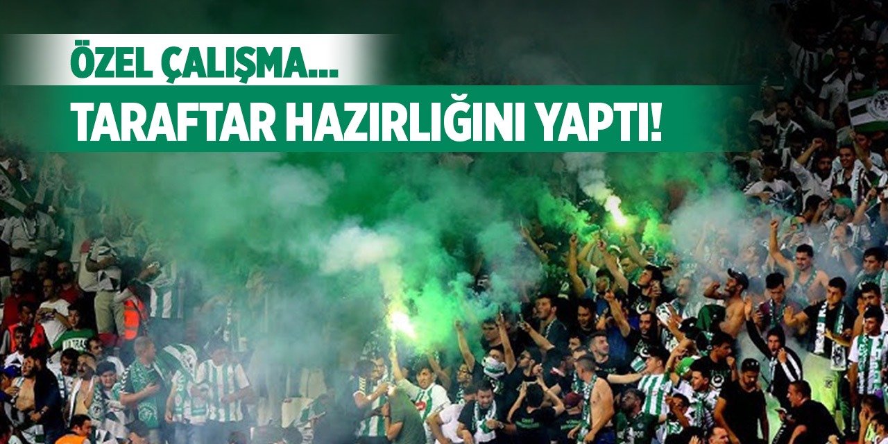 Konyaspor taraftarından özel çalışma!