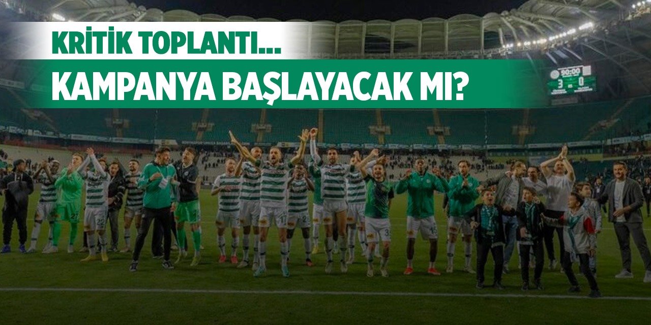 Konyaspor kampanya başlatacak mı, işte cevabı!