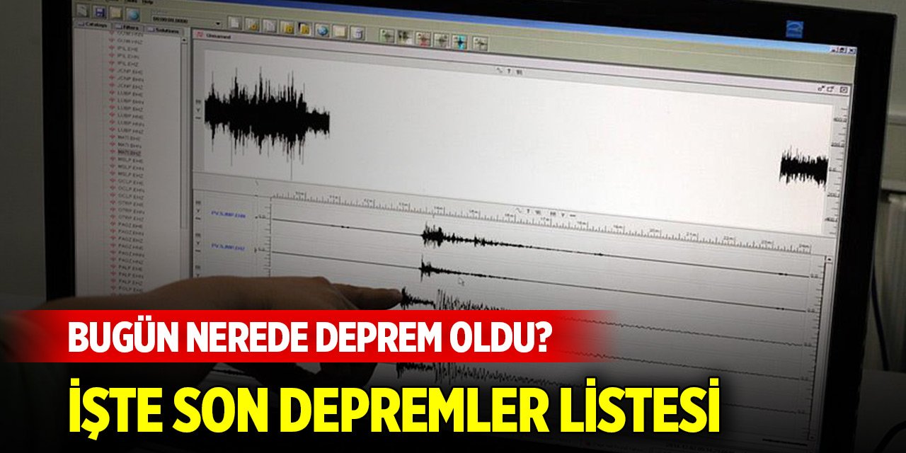 Son dakika deprem listesi (12 Kasım 2024)