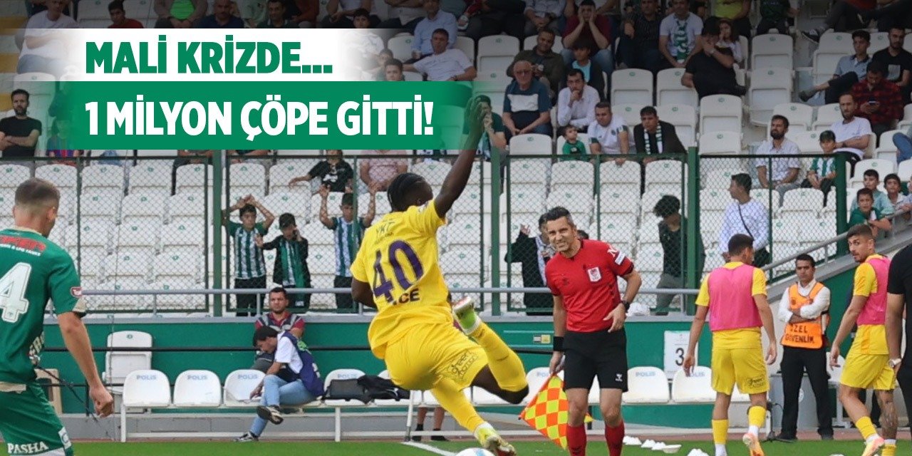 Konyaspor'un 1 milyonu çöpe!