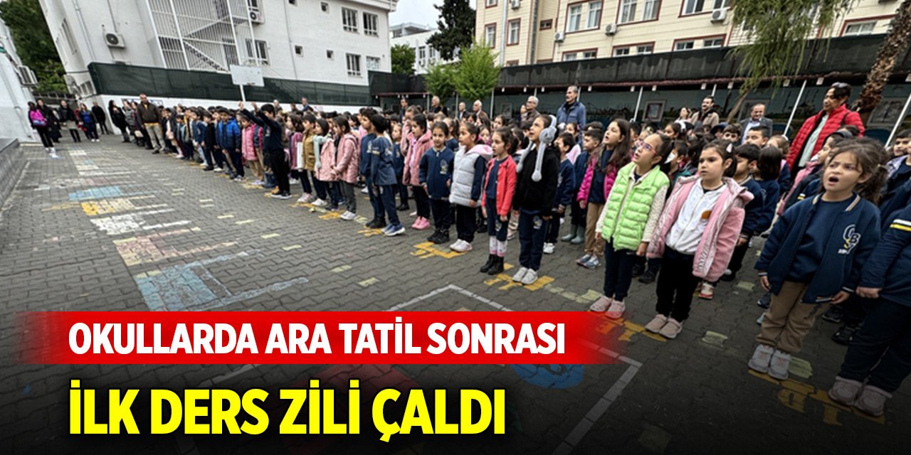 Okullarda ara tatil sonrası ilk ders zili çaldı