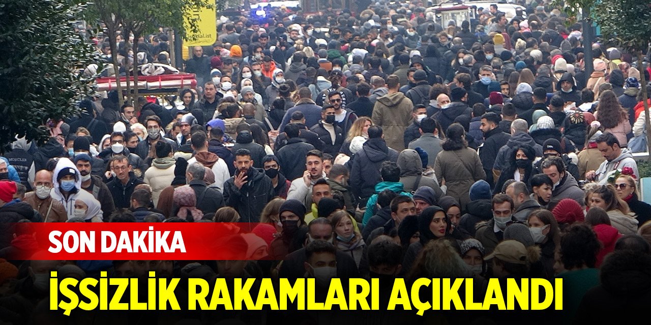 Son Dakika! TÜİK, işsizlik rakamlarını açıkladı