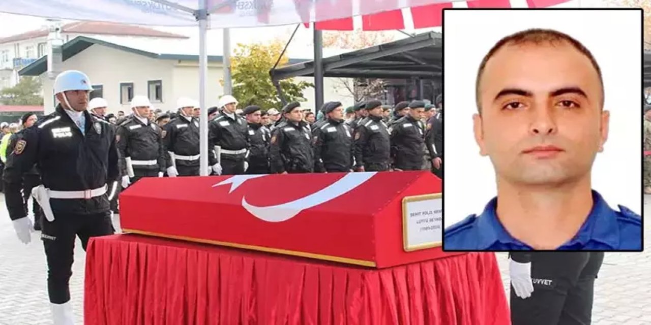 Şehit polis memuru toprağa verildi