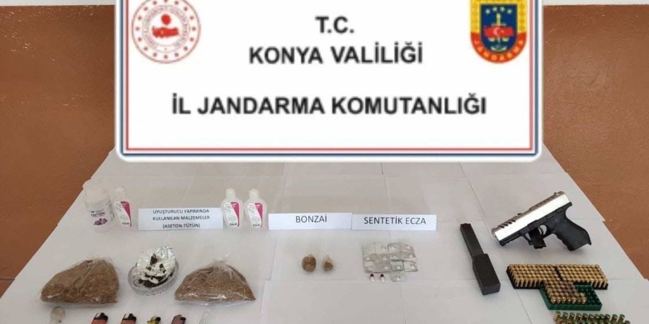 Konya’da jandarmadan uyuşturucu operasyonu