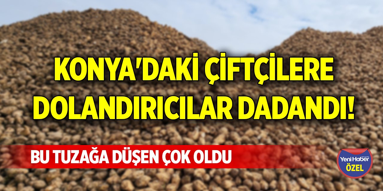 Konya'daki çiftçilere dolandırıcılar dadandı! Bu tuzağa düşen çok oldu