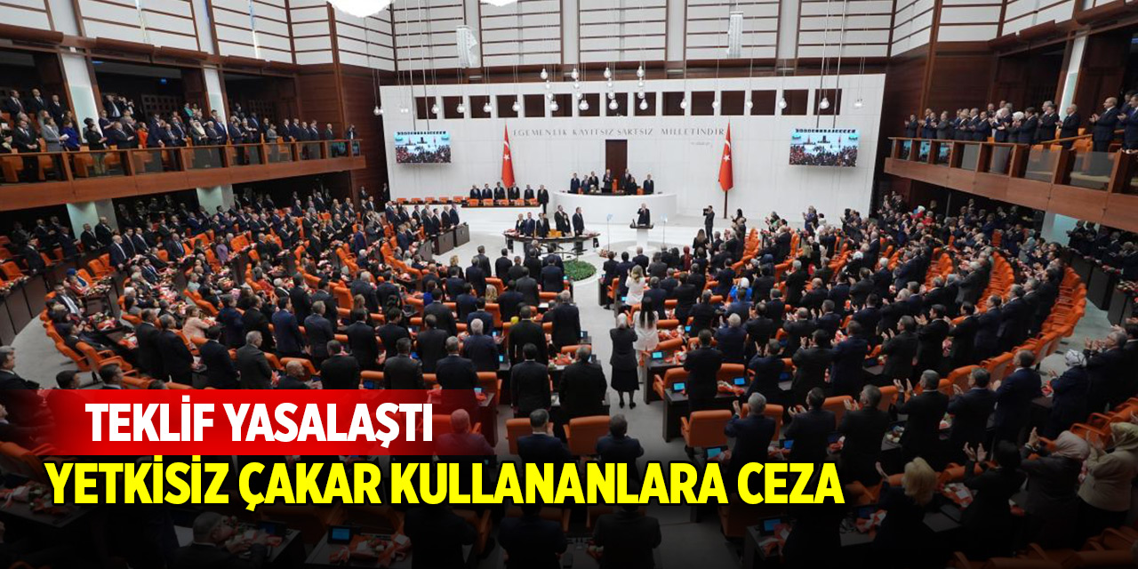 TBMM'de kabul edilerek yasalaştı! Yetkisiz çakar kullanımı ve ateşli silahlar...