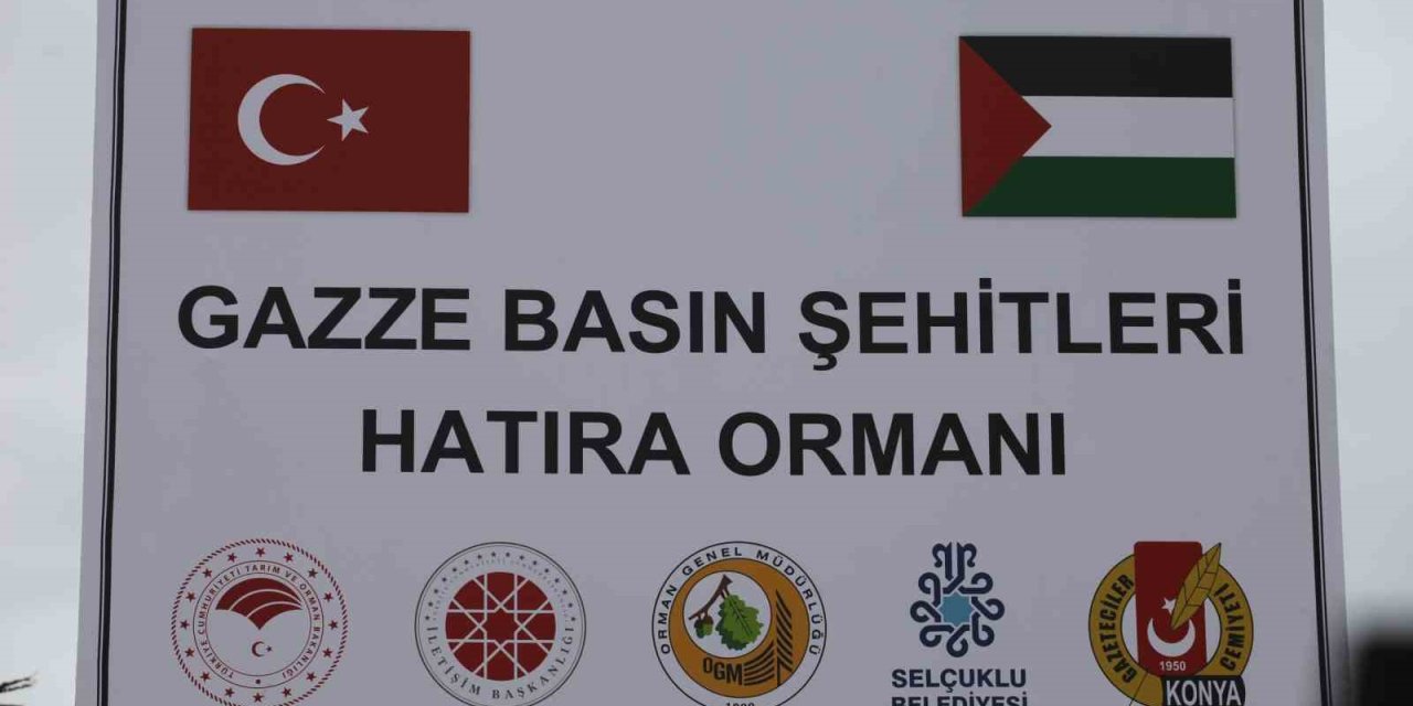 Konya’da, Gazze’deki basın şehitleri için hatıra ormanı kuruldu