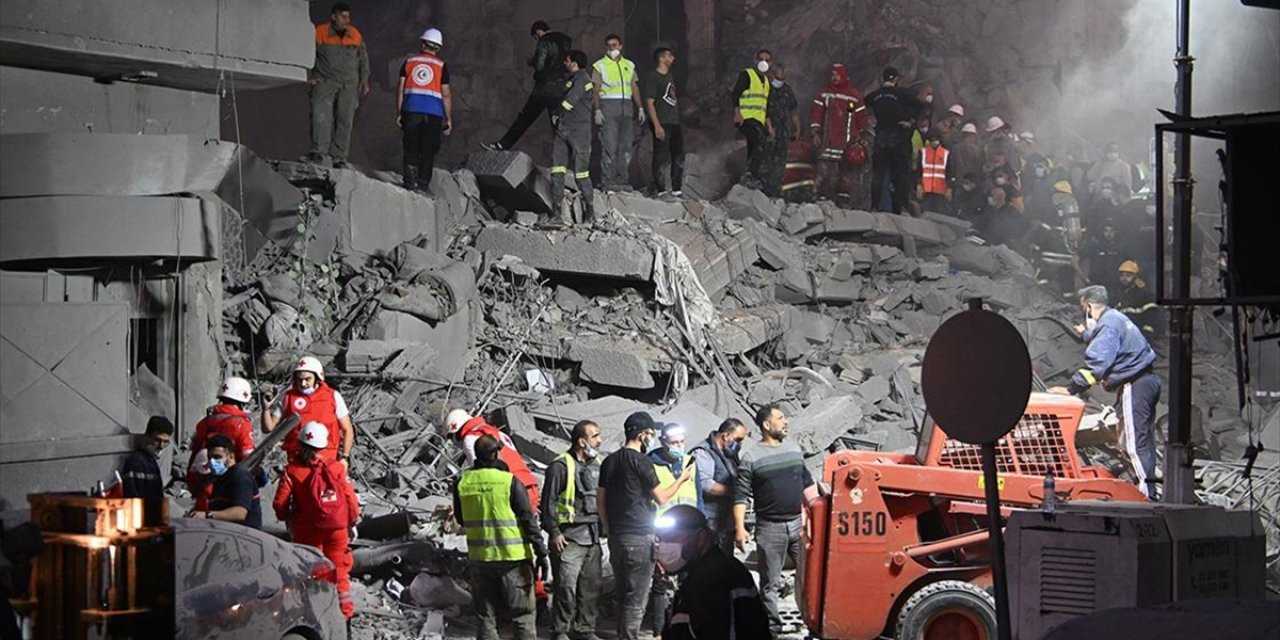 İsrail ordusu, Beyrut'un şehir merkezine hava saldırısı düzenledi