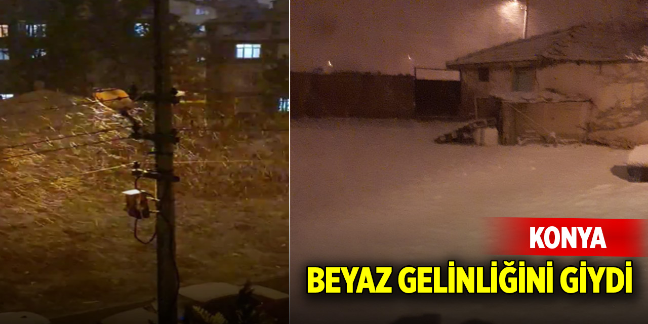 Konya beyaz gelinliğini giydi!