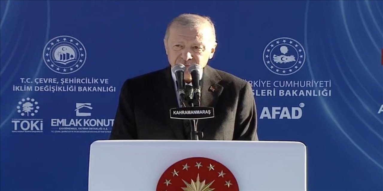 Cumhurbaşkanı Erdoğan Kahramanmaraş'ta: Elimizi deprem bölgesinden çekmedik