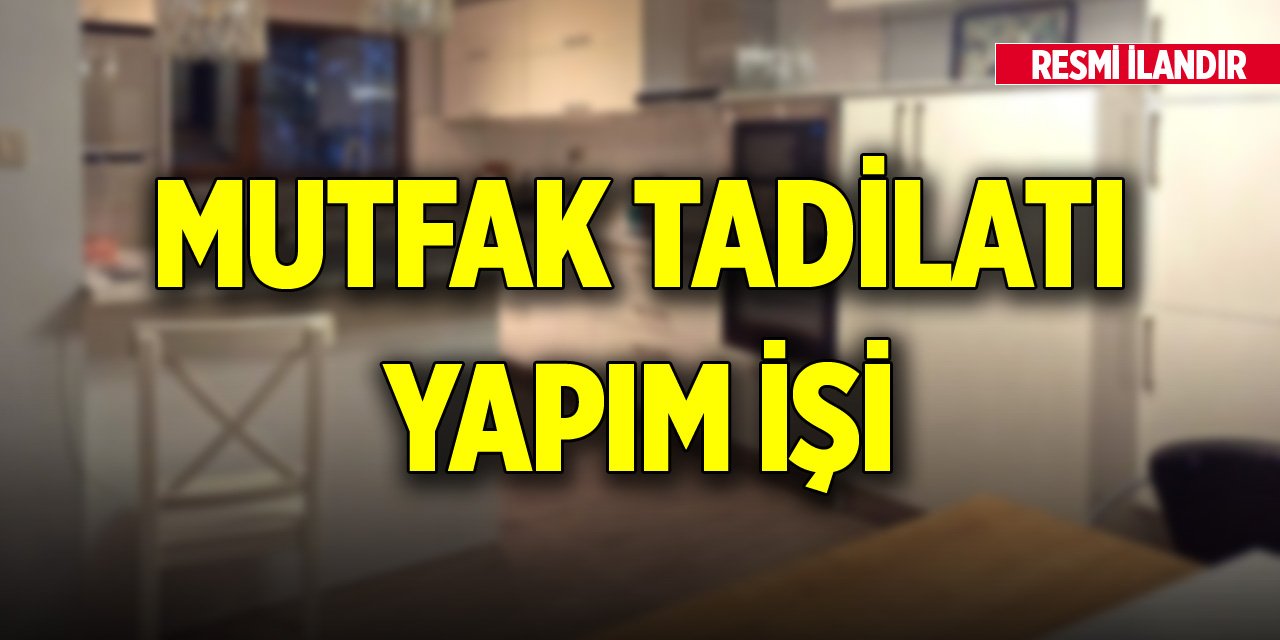 Mutfak tadilatı yapım işi