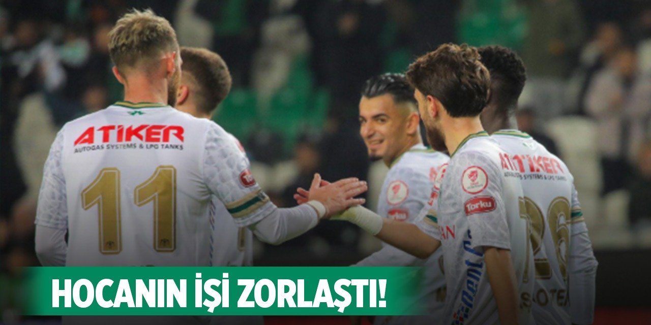 Konyaspor'da teknik heyetin tatlı sıkıntısı!