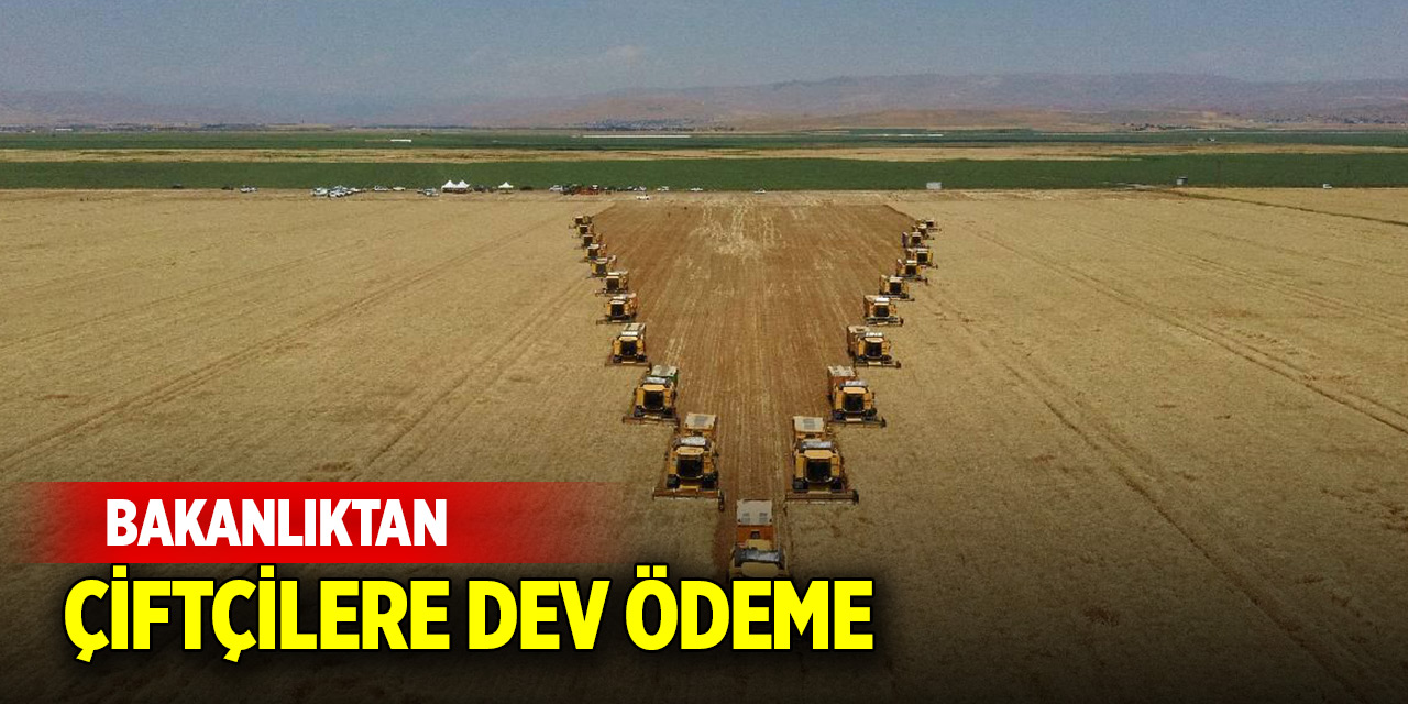 Bakanlıktan çiftçilere dev ödeme