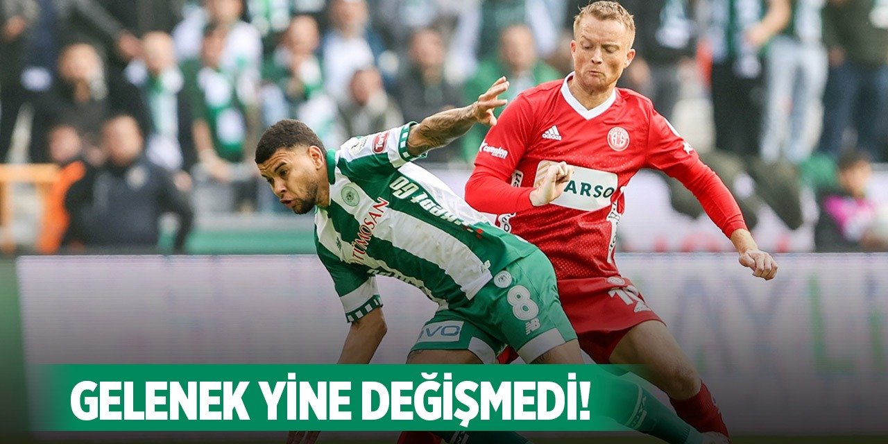 Konyaspor kaleyi kapatamadı!