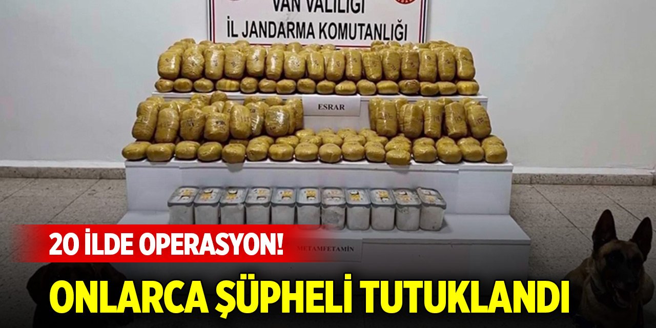 20 ilde 'Narkokapan-1' operasyonları: 34 tutuklama