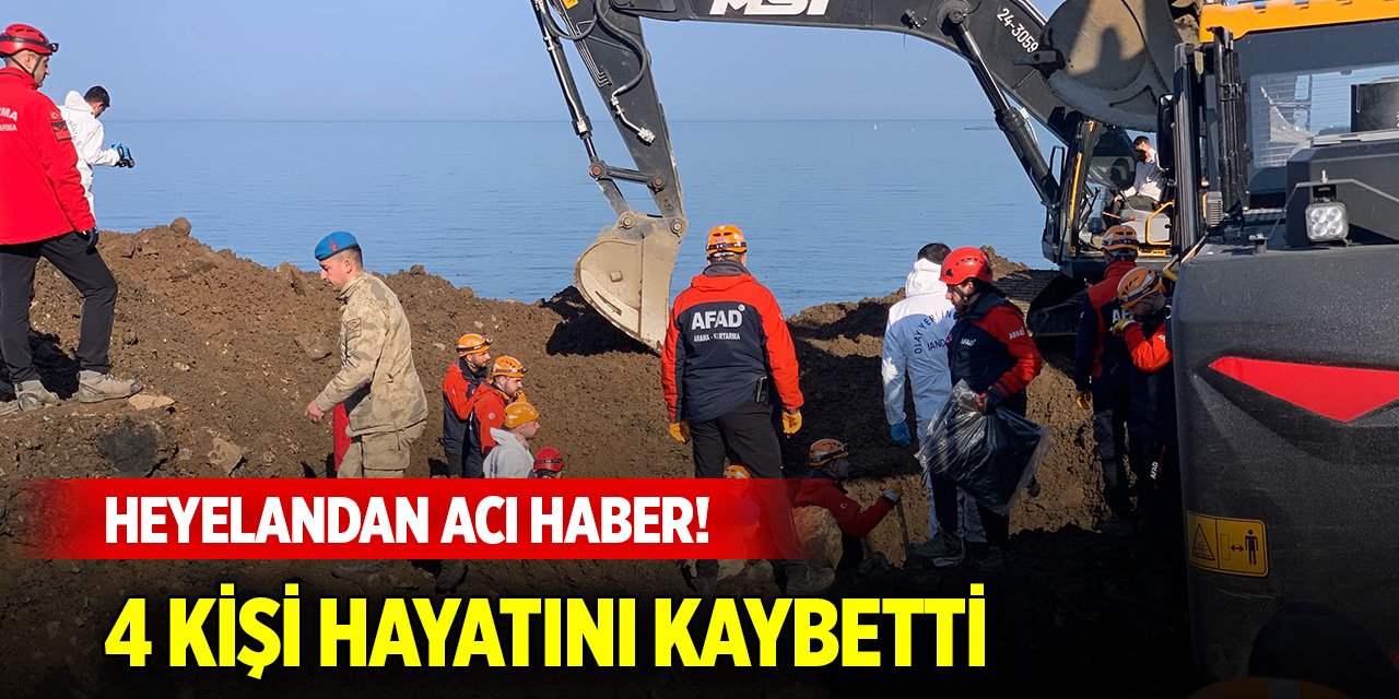 Son Dakika! Karadeniz Sahil Yolu'nda heyelan: 4 kişi hayatını kaybetti