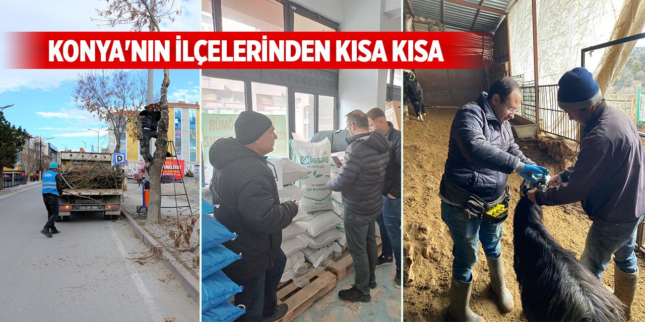 Konya'nın ilçelerinden kısa kısa haberler (10 Aralık 2024)