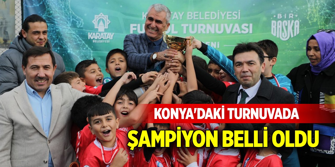 Konya'da 37 ilkokulun katıldığı turnuvada şampiyon belli oldu