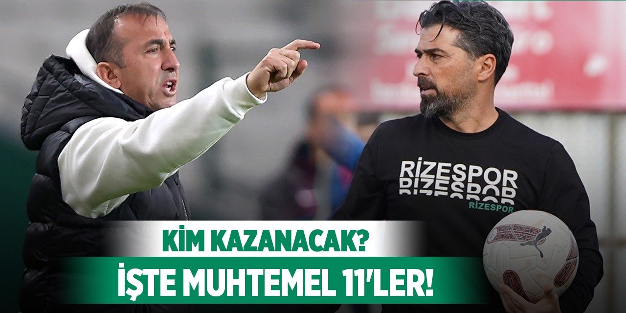 Çaykur Rizespor-Konyaspor, Muhtemel 11'ler!