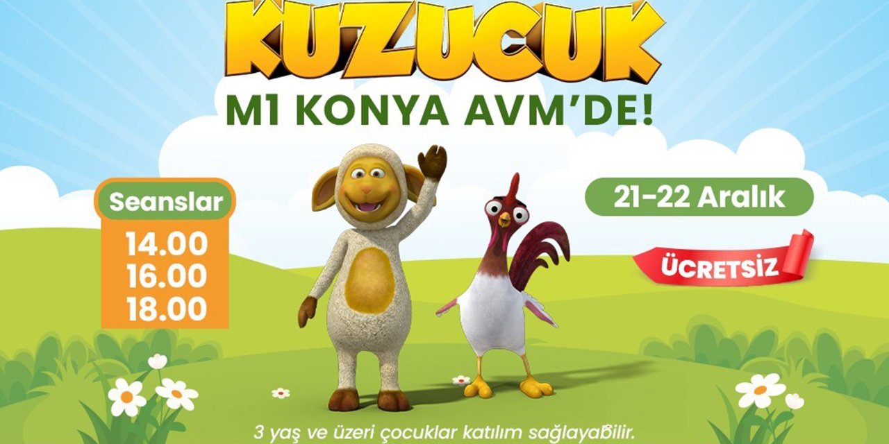 Kuzucuk, M1 Konya AVM’de çocuklarla buluşuyor