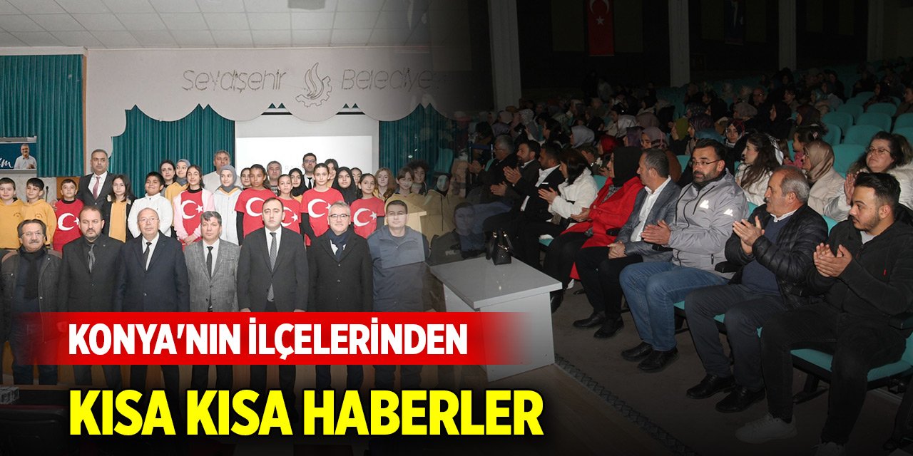 Konya'nın ilçelerinden kısa kısa haberler (24 Aralık 2024)