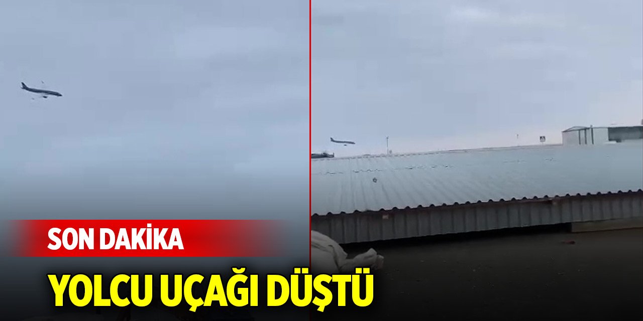 Son Dakika! Azerbaycan havayollarına ait yolcu uçağı düştü