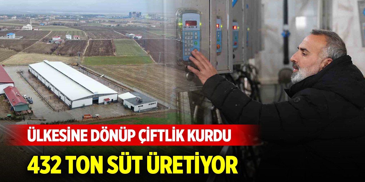 Avrupa'da böyle bir destek yok! Türkiye'ye dönüp çiftlik kurdu, tonlarca üretim yapıyor