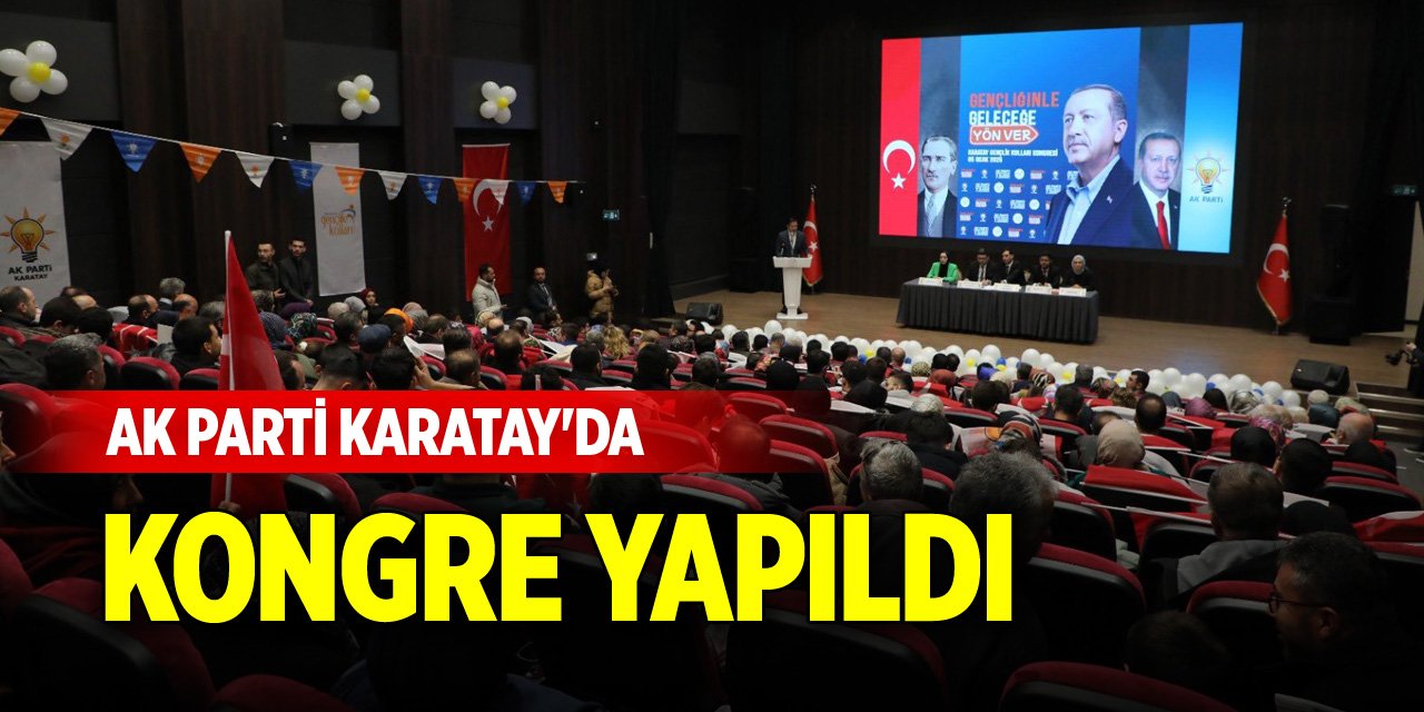 AK Parti Karatay Gençlik Kolları'nda kongre yapıldı