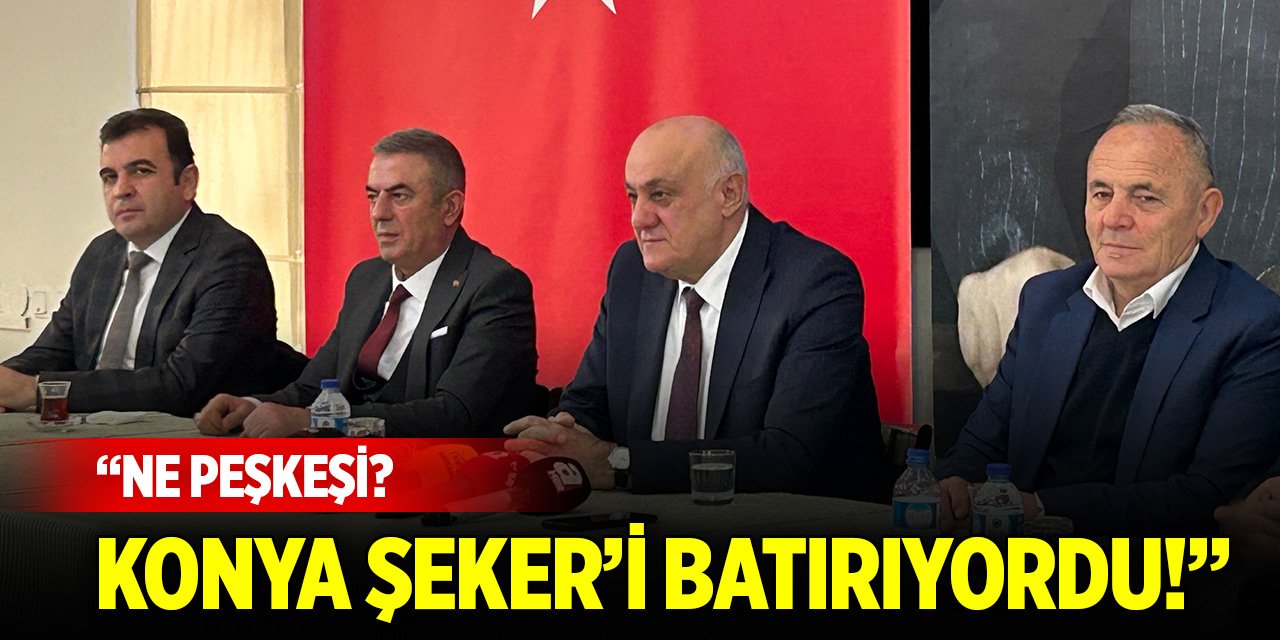 Başkan Erkoyuncu: “Ne peşkeşi? Konya Şeker’i batırıyordu!