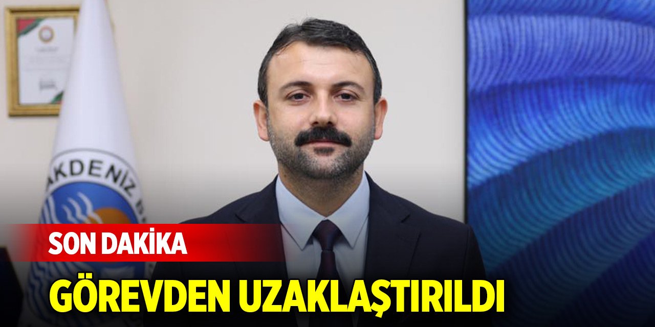 Akdeniz Belediye Başkanı Hoşyar Sarıyıldız görevden uzaklaştırıldı