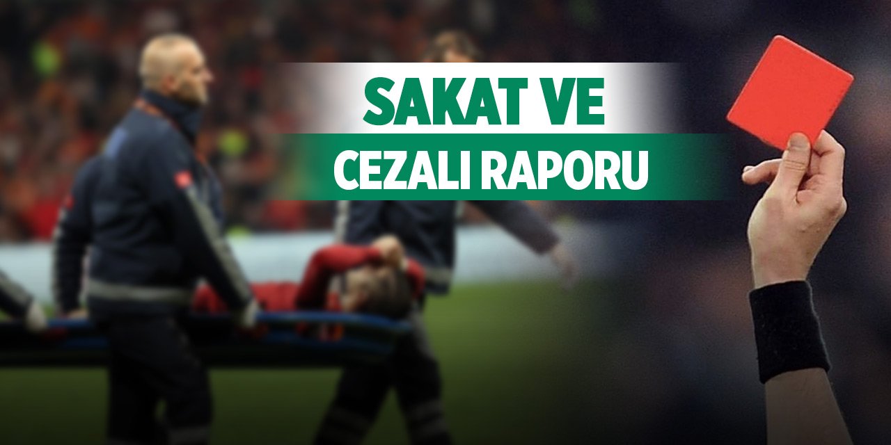 Konyaspor-Alanyaspor maçında bu futbolcular oynamayacak