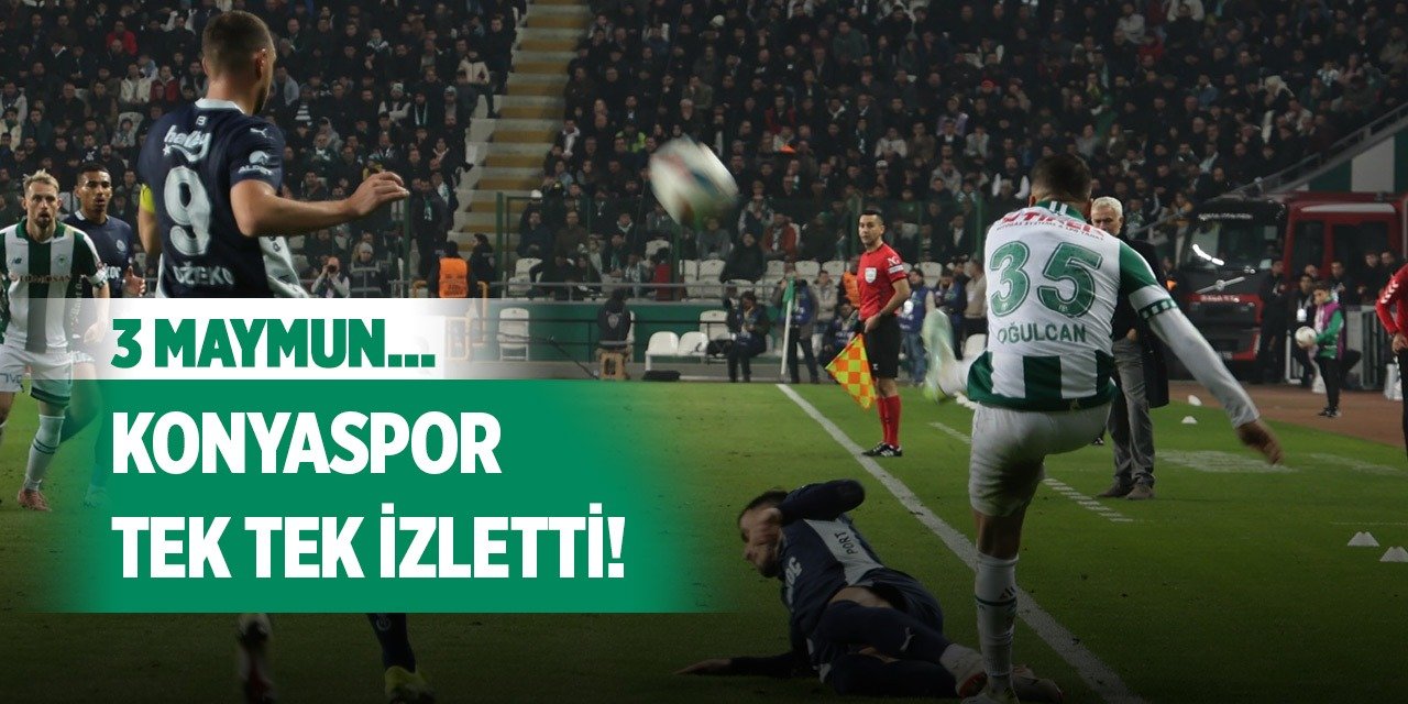 Konyaspor o pozisyonları tek tek izletti!