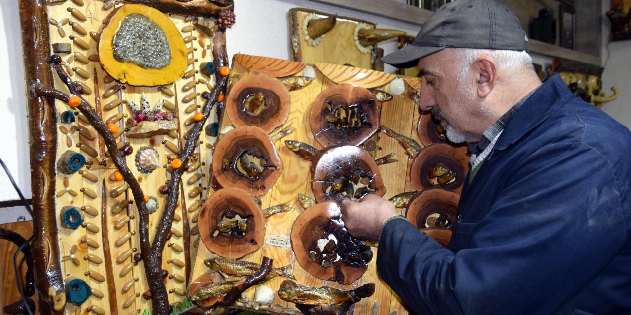 Ölü balıklar tabloya dönüştürüyor