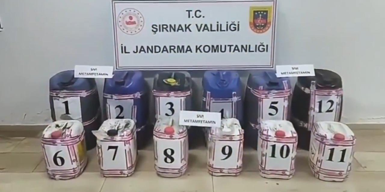 Şırnak'ta 375 litre sıvı uyuşturucu ele geçirildi