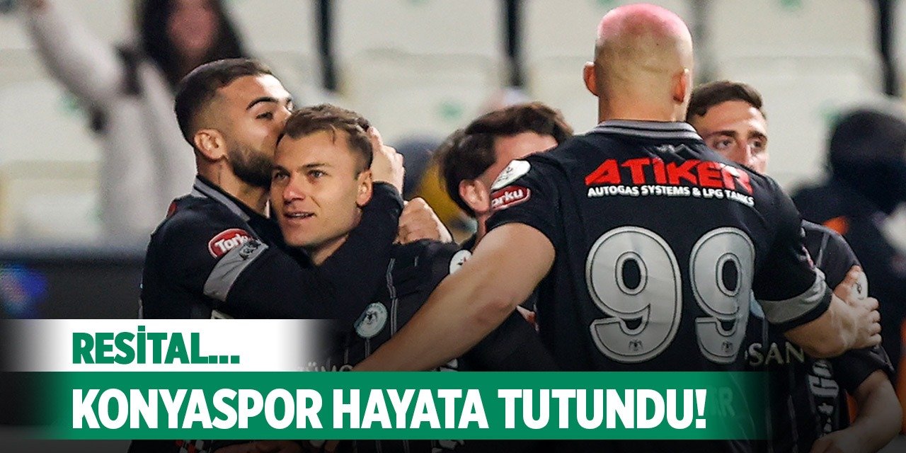 Konyaspor buhrandan gollerle çıktı!