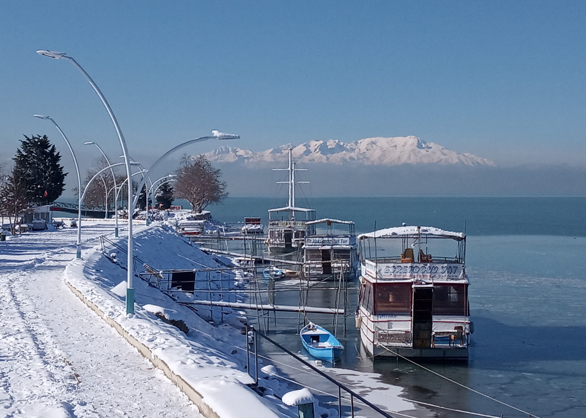 Konya’nın denizinde kartpostallık görüntü