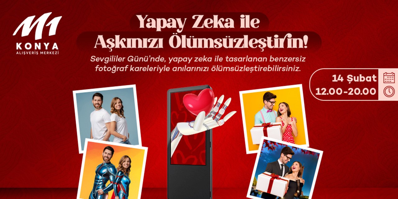 M1 Konya AVM’den sevgililer günü’ne özel sürprizler