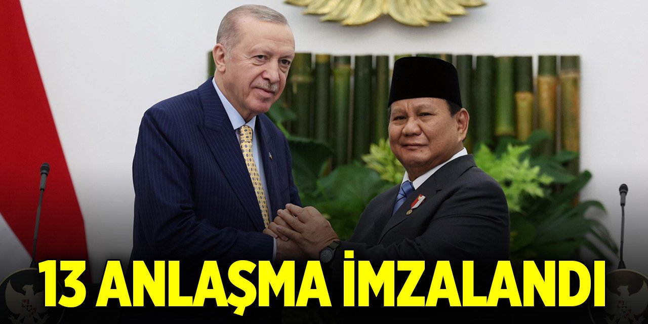 Türkiye ile Endonezya arasında 13 anlaşma imzalandı