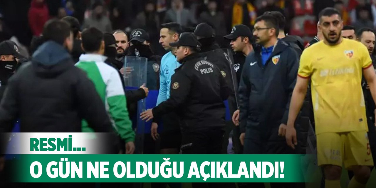 Konyaspor maçında ne olduğu açıklandı!