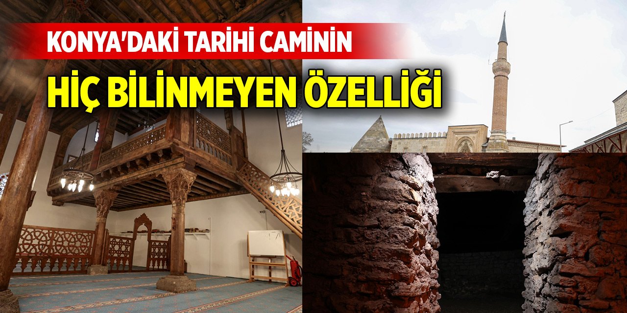 Konya'daki tarihi caminin hiç bilinmeyen özelliği