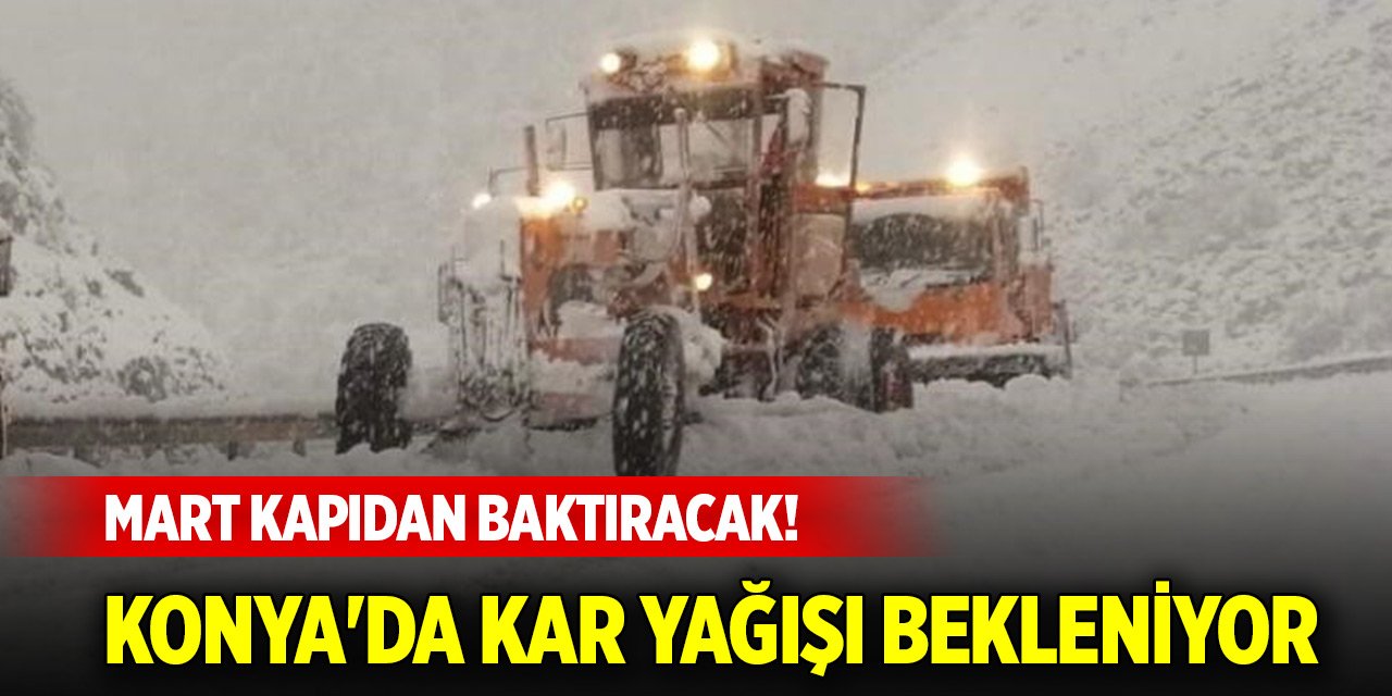 Mart kapıdan baktıracak! Konya'da kar yağışı bekleniyor