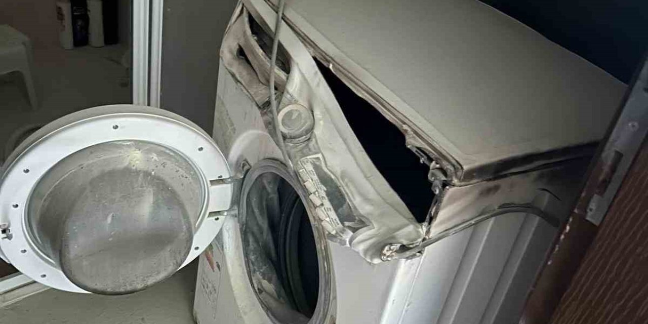 Çamaşır makinesi evi küle çeviriyordu!