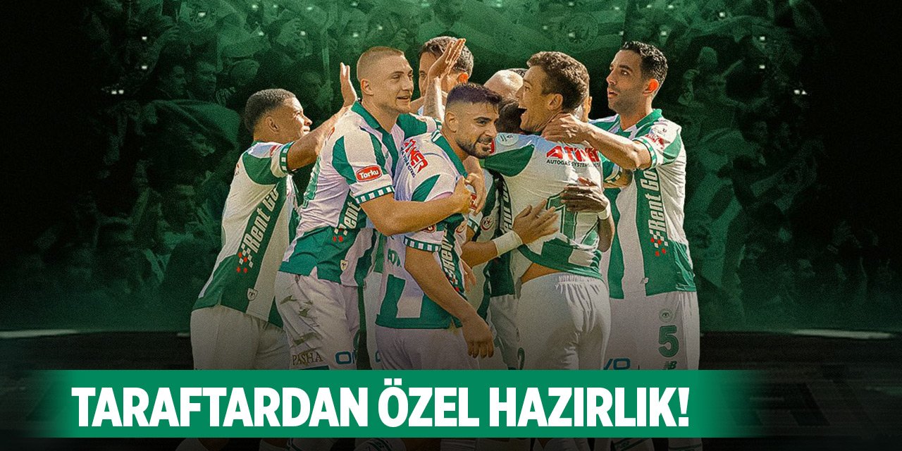 Konyaspor taraftarı final için hazırlığını yaptı!