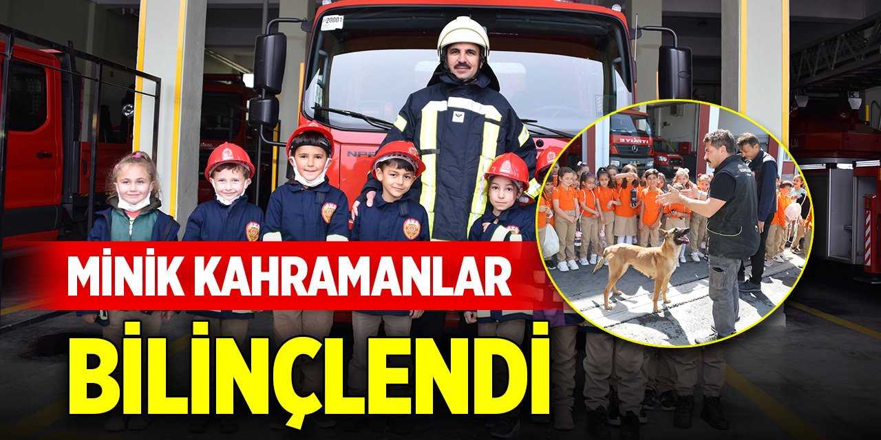 Konya merkezde minik kahramanlar bilinçlendi