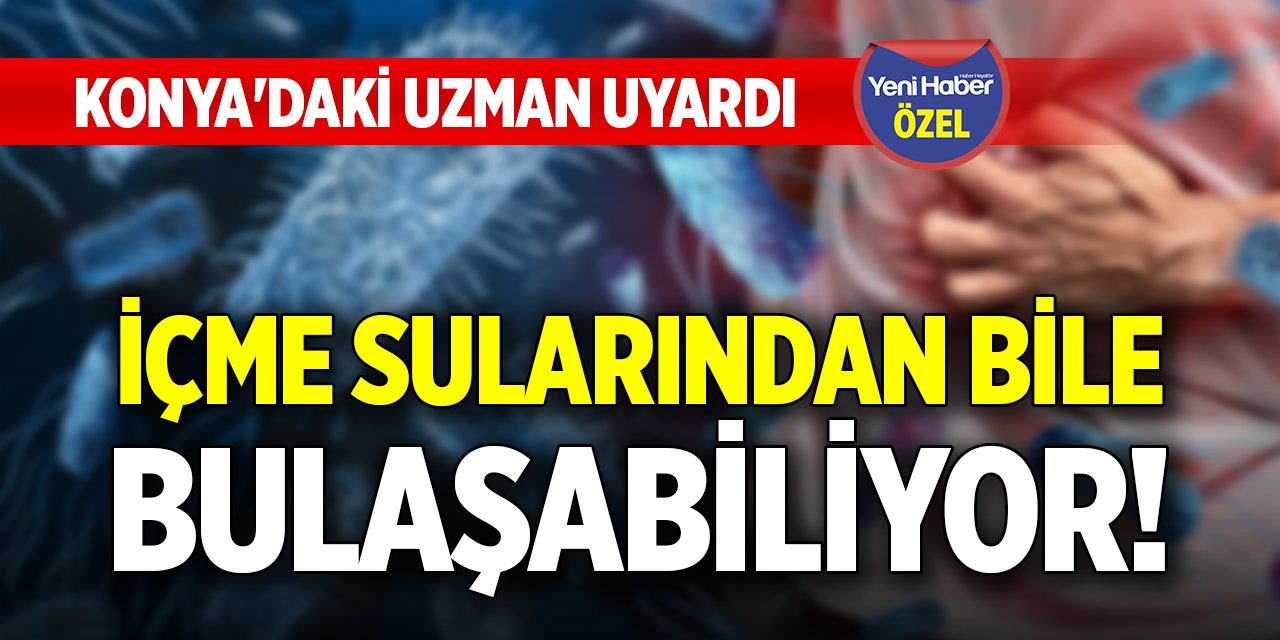 İçme sularından bile bulaşabiliyor! Konya'daki uzman uyardı