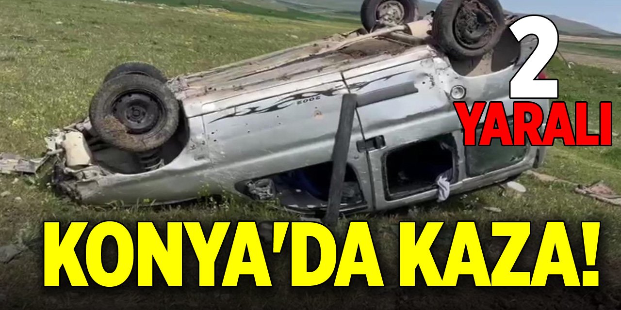 Konya'da kaza! 2 yaralı
